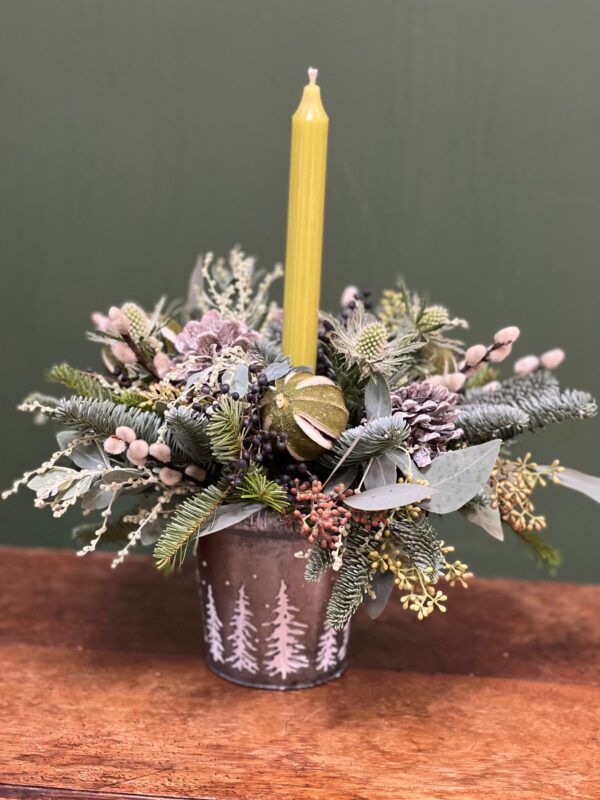 Frosted Hedgerow Arrangement - great as a gift or for your festive table