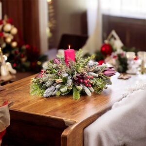 Claret Table Centrepiece - a lovely addition to your festive table