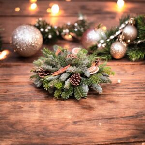 Winter Wonderland Christmas Posy Arrangement - simple and festive