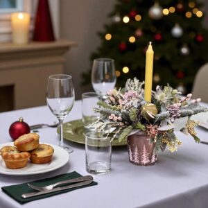 Frosted Hedgerow Candle Pot - great as a gift or for your festive table